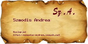 Szmodis Andrea névjegykártya